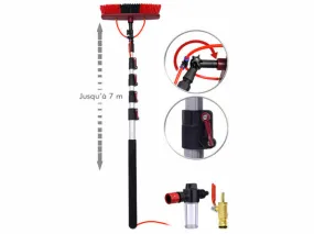Brosse de lavage télescopique 1,87 à 7 m | Nettoyage des sols 